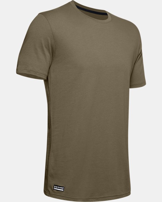 Men's UA Tactical Cotton T-Shirt, Brown, pdpMainDesktop image number 4